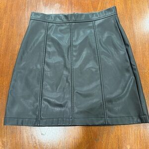 Banana Republic Faux Leather Mini Skirt